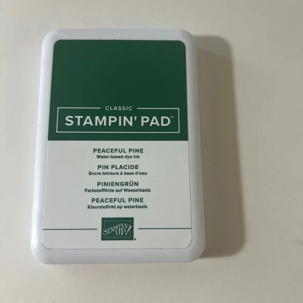Stampin Up Peaceful Pine Classic Stampin Pad Water Based Dye Ink Green 167679